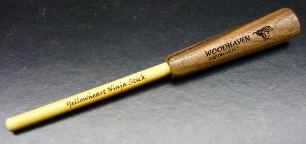 Woodhaven Yellowheart & Walnut Ninja Stick Striker